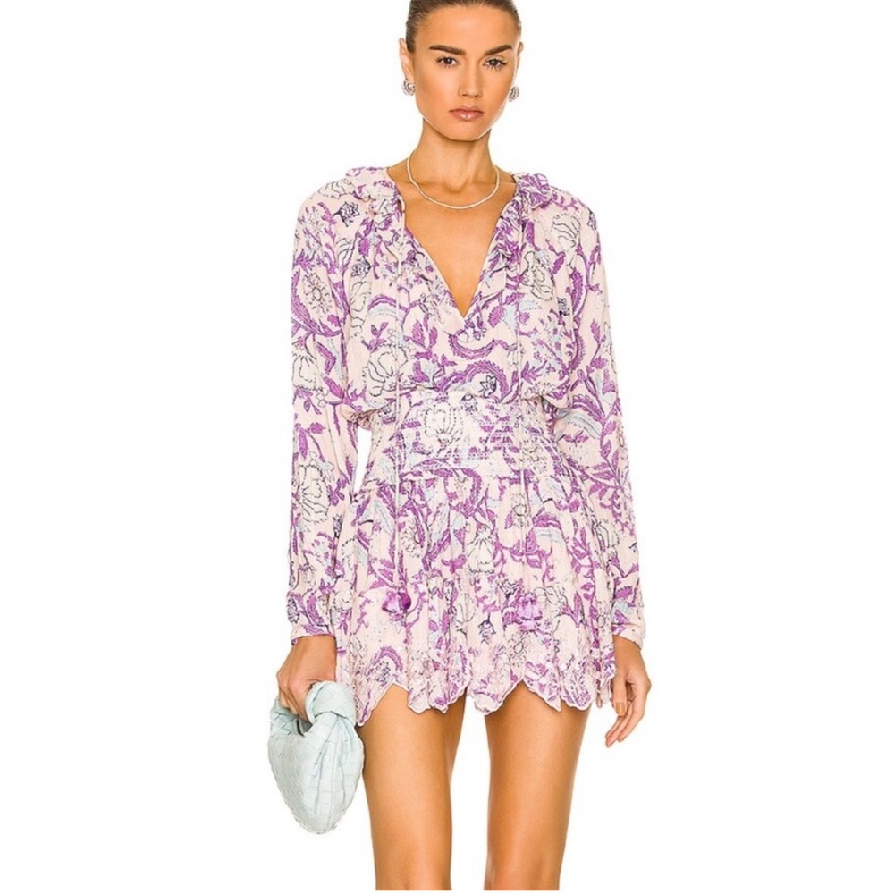 💜✨ HEMANT AND NANDITA Floral Print Ruffle Dress ✨💜